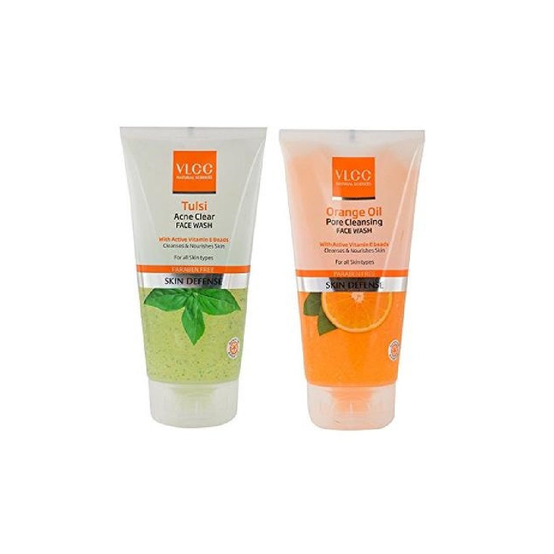 VLCC Tulsi Acne Clear Face Wash FREE Orange Oil Pore Cleansing Face Wash - B1G1 - 150ml X 2 (300ml) – view 2