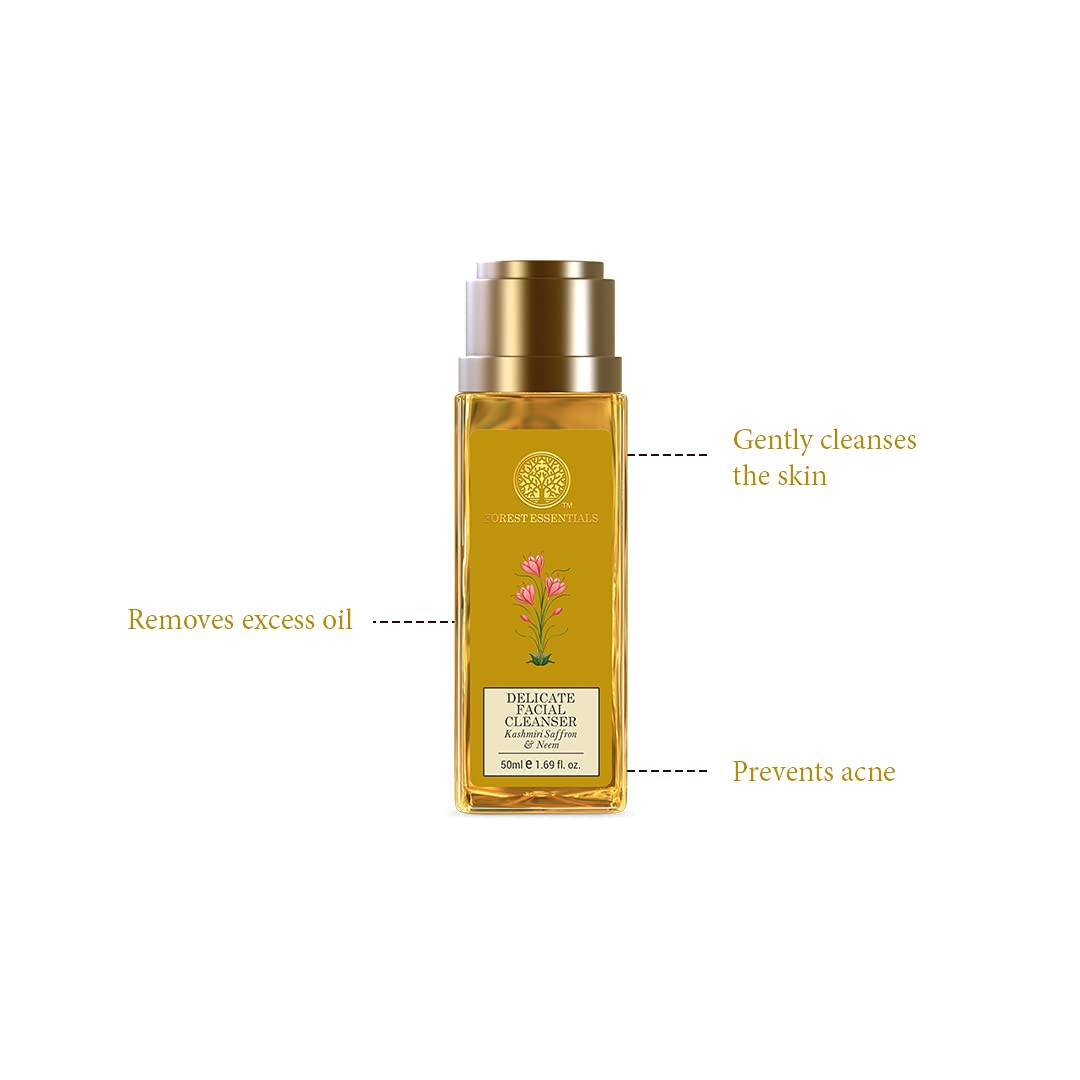 Forest Essentials Delicate Facial Cleanser Kashmiri Saffron & Neem – view 4