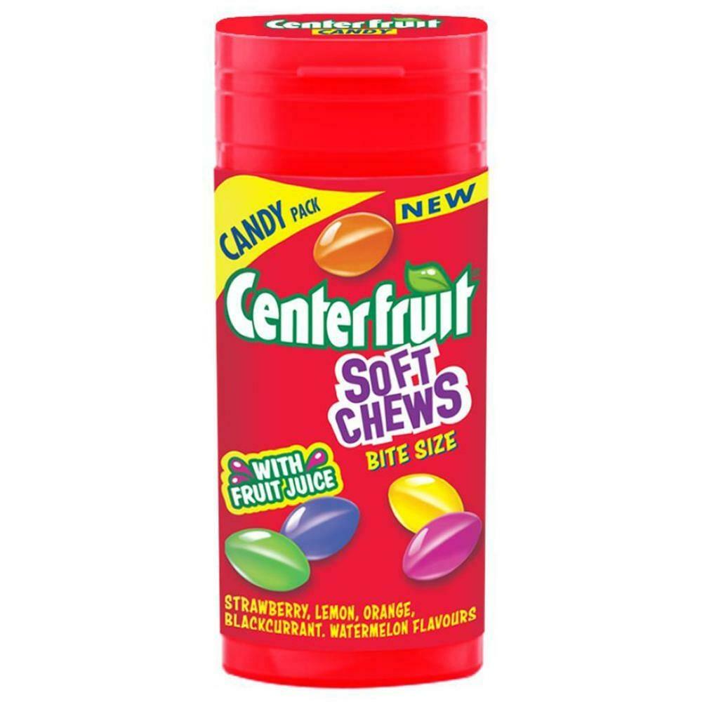 Pocket pack of Center Fruit assorted flavour soft chews candy