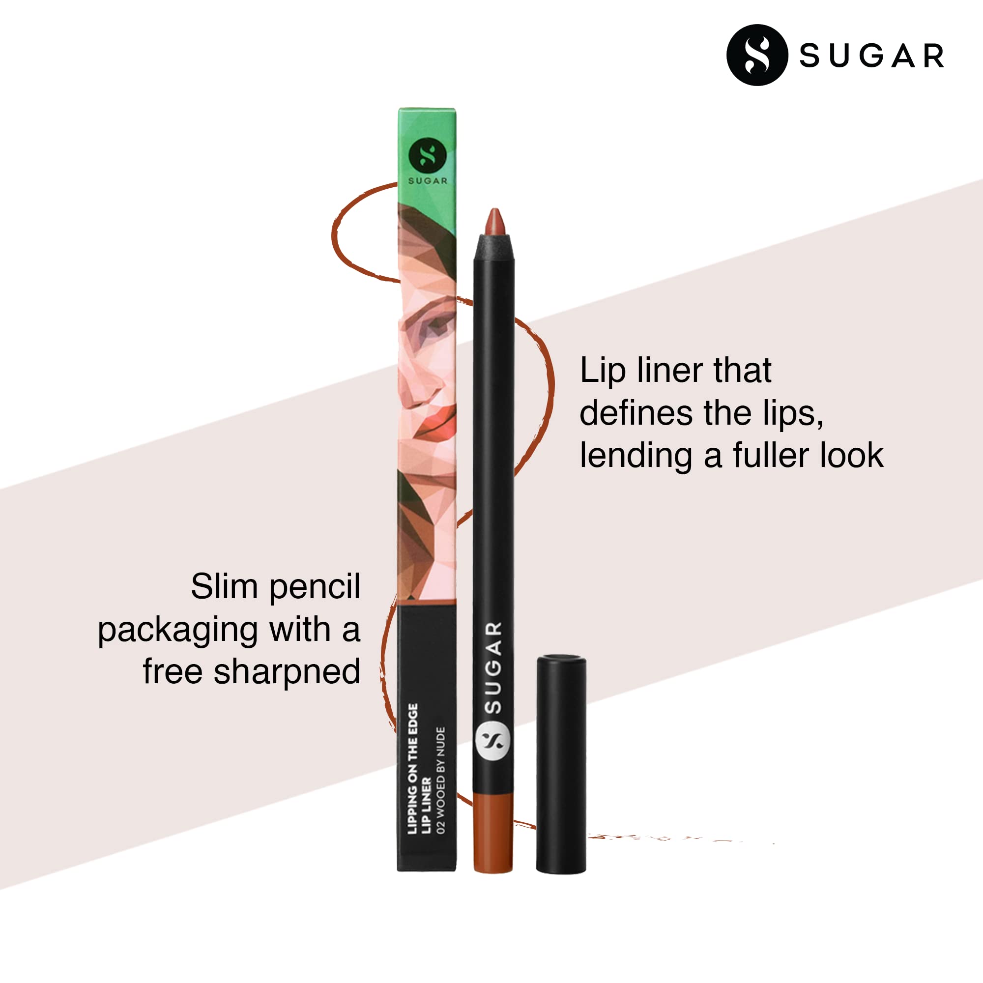 SUGAR Cosmetics Lipping On The Edge Matte Lip Liner – view 3