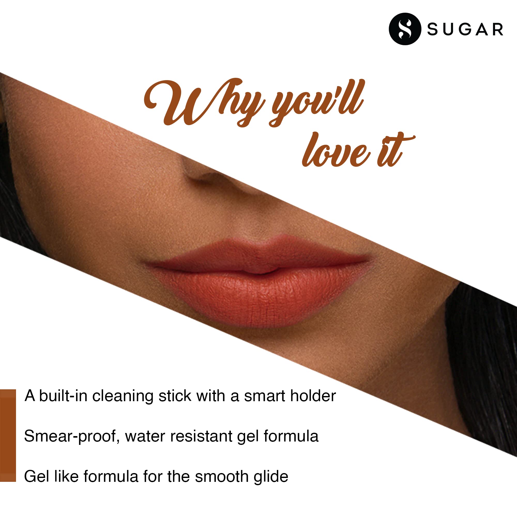 SUGAR Cosmetics Lipping On The Edge Matte Lip Liner – view 4