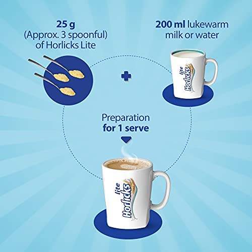 Horlicks Lite Health & Nutrition drink - 450 g Pet Jar (Regular Malt) – view 4