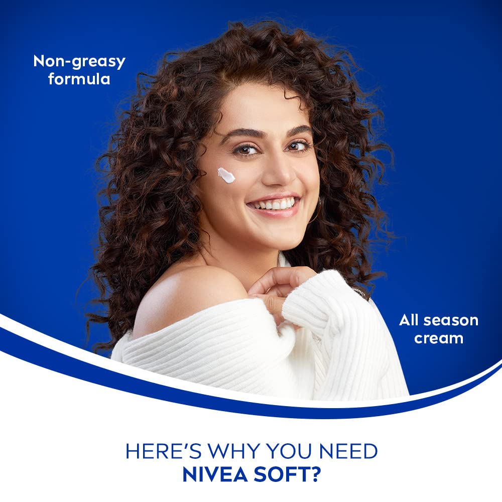 NIVEA Soft, Light Moisturising Cream, Chilled Mint, 100ml – view 4