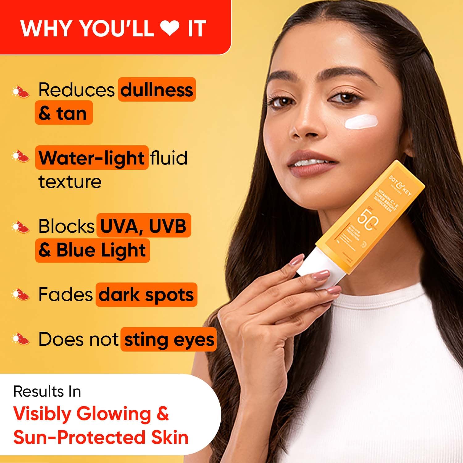 Dot & Key Vitamin C + E Super Bright Sunscreen SPF 50 Combo (Pack of 2, 50gm each) – view 4