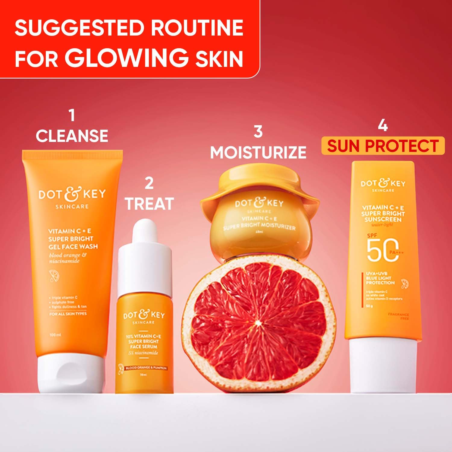 Dot & Key Vitamin C + E Super Bright Sunscreen SPF 50 Combo (Pack of 2, 50gm each) – view 7