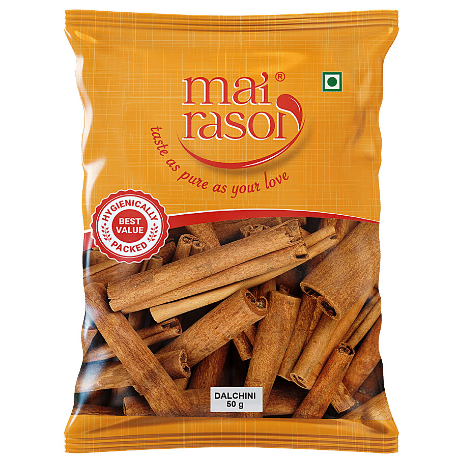 Mai Rasoi whole bark cinnamon sticks in 50 g pack