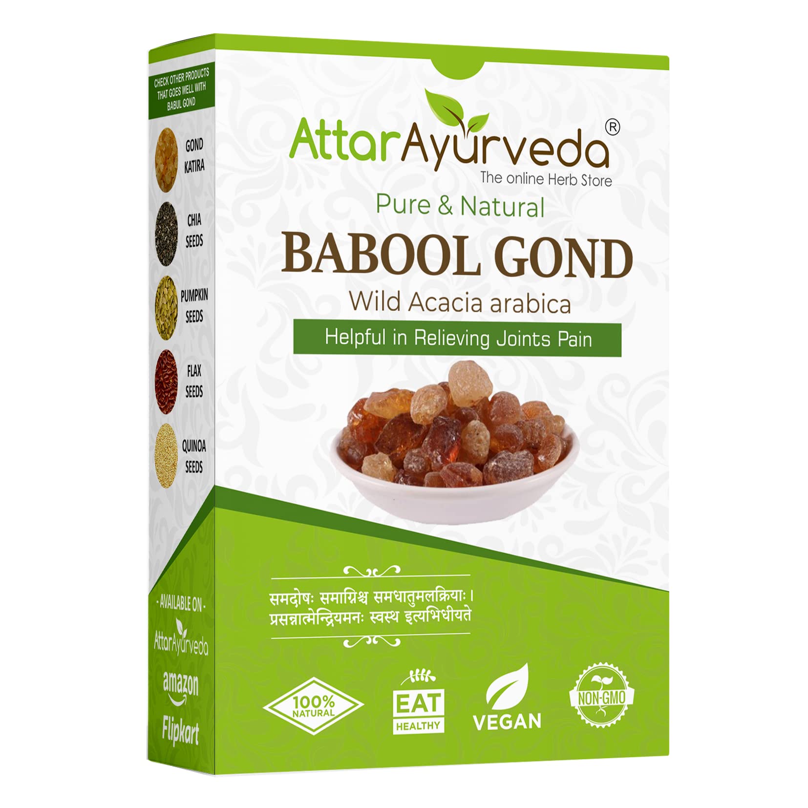 Attar Ayurveda babool gond powder 250 g retail box