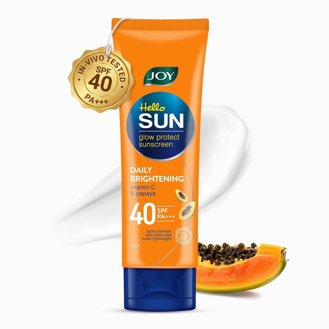 Joy SPF 40 lightweight sunscreen lotion for all skin types