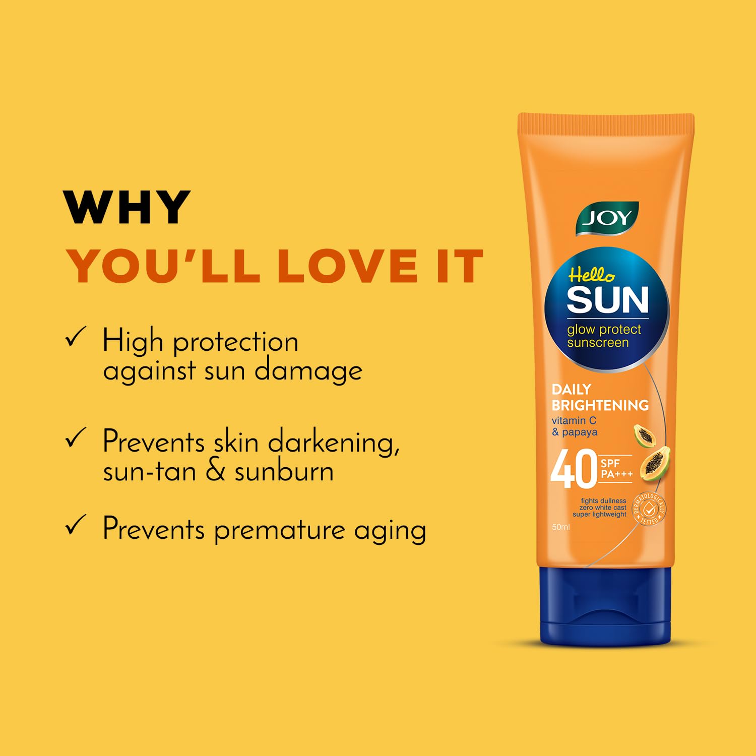 Joy Hello Sun Extreme Protection Sunscreen SPF 40 (50ml) – view 4