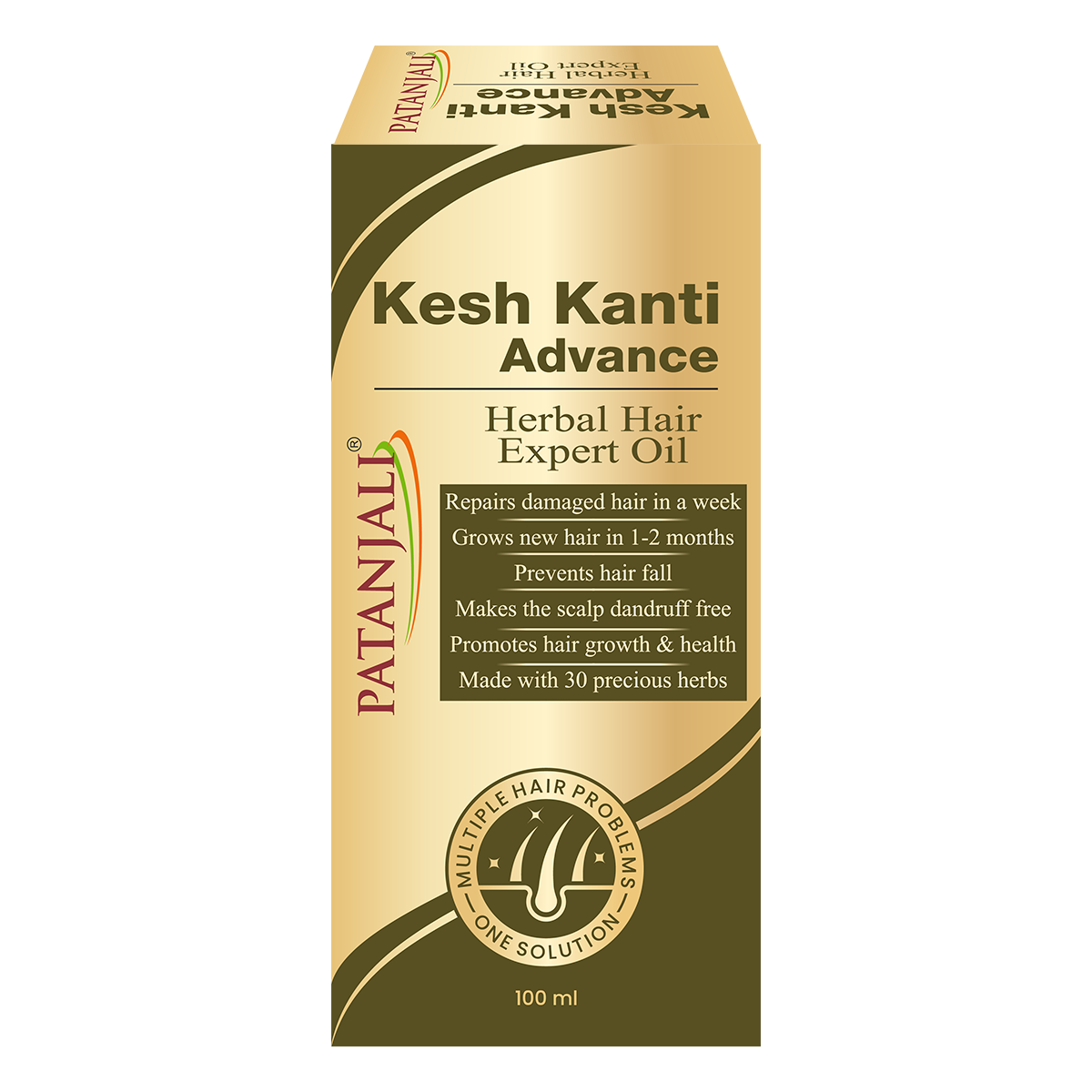 Patanjali Kesh Kanti Advance Herbal Hair Expert Oil 100 ml bottle