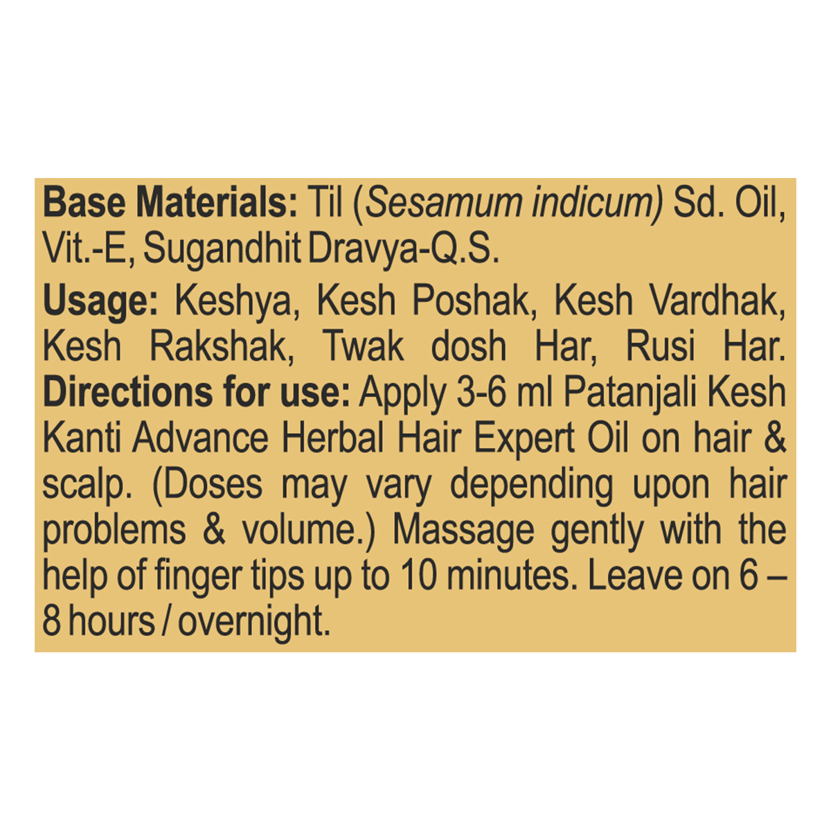 Patanjali Kesh Kanti Advance Herbal Hair Expert Oil 100 ml – view 3