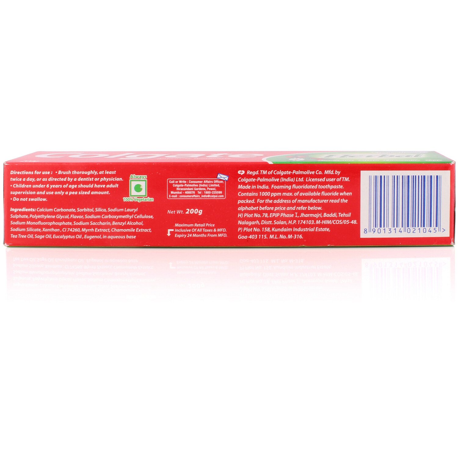 Colgate Toothpaste - Herbal, 200G Tube, Cavity Protection – view 2