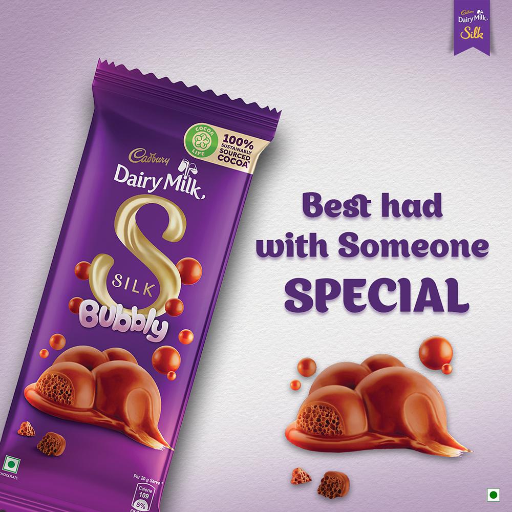 Cadbury Dairy Milk Silk Bubbly Chocolate 50 G – view 3