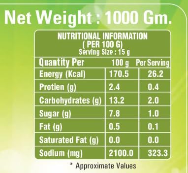 Am 2 Pm - Panipuri Concentrate Pani Puri Paste,Tasty Golgappa Paste for Mixed Tangy and Spicy Taste, Great for Poochka, Dahi Puri & Bhel -1 kg – view 5