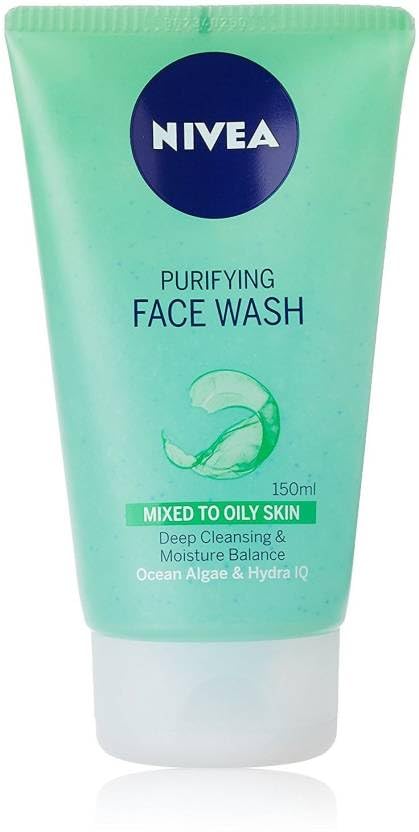 NIVEA Purifying Face Wash 150ml cleanser bottle front view