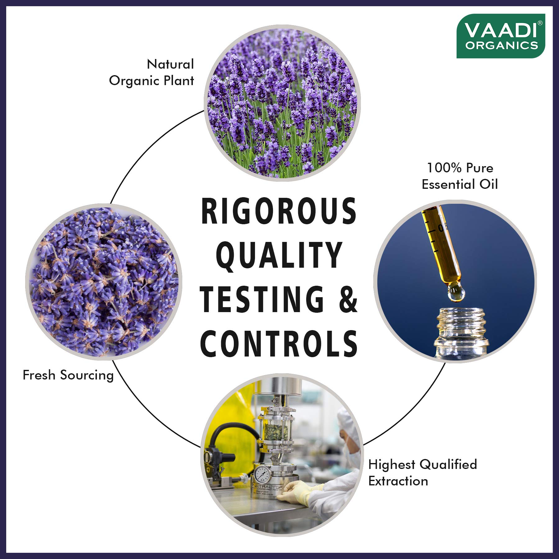 VAADI HERBALS Lavender Essential Oil - Prevents Hairfall, Relieves Stress, Soothes Skin - 100% Pure Therapeutic Grade, 10 ml – view 6