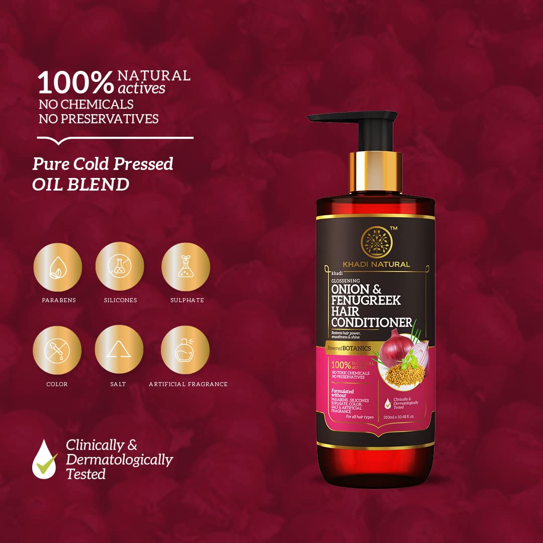 Khadi Natural Onion & Fenugreek Hair Conditioner – view 3