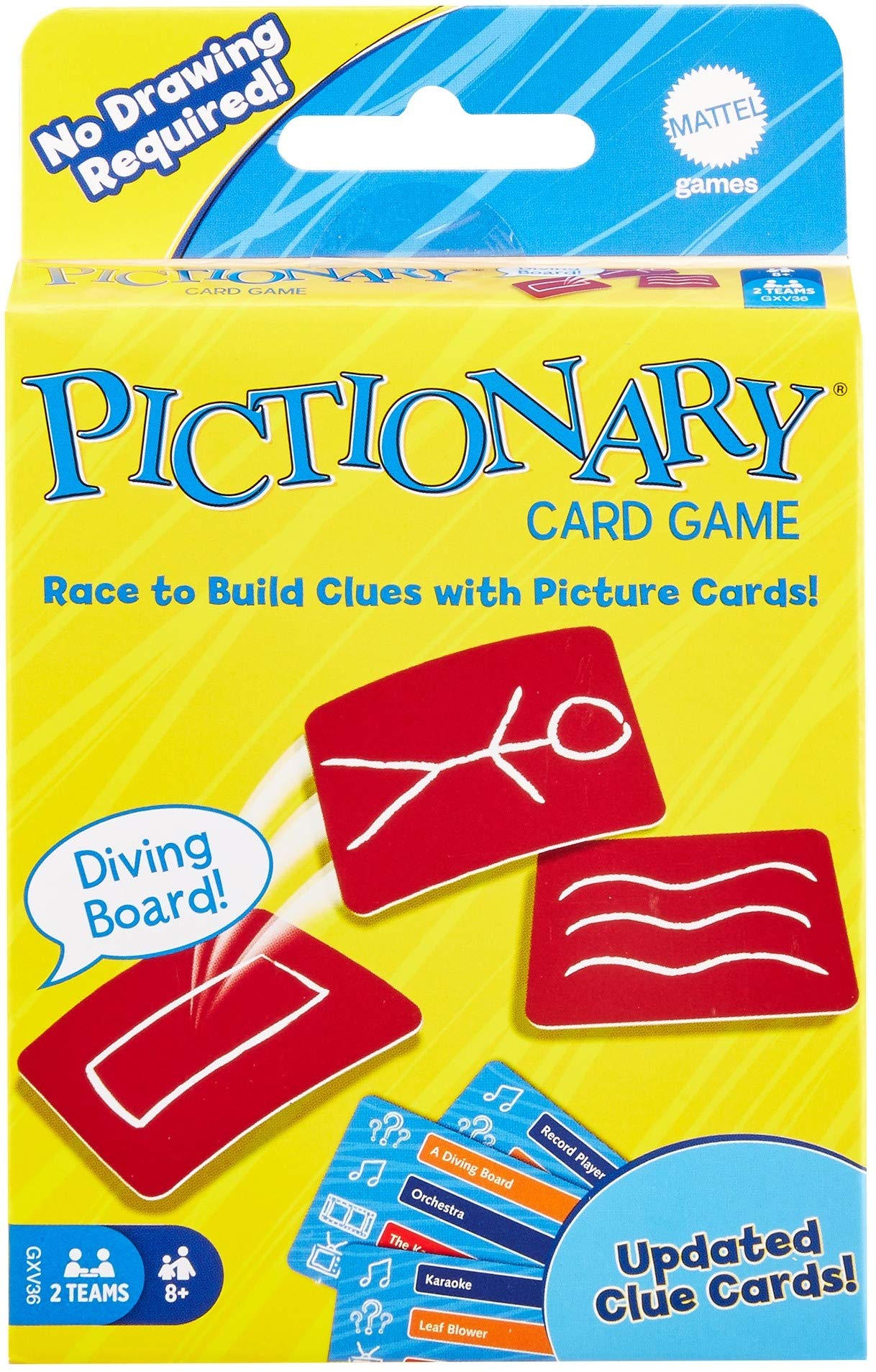 Games PICTIONARY Card Refresh, Multicolor & Mattel Uno Playing Card Game & Mattel Uno Flip Side – view 2