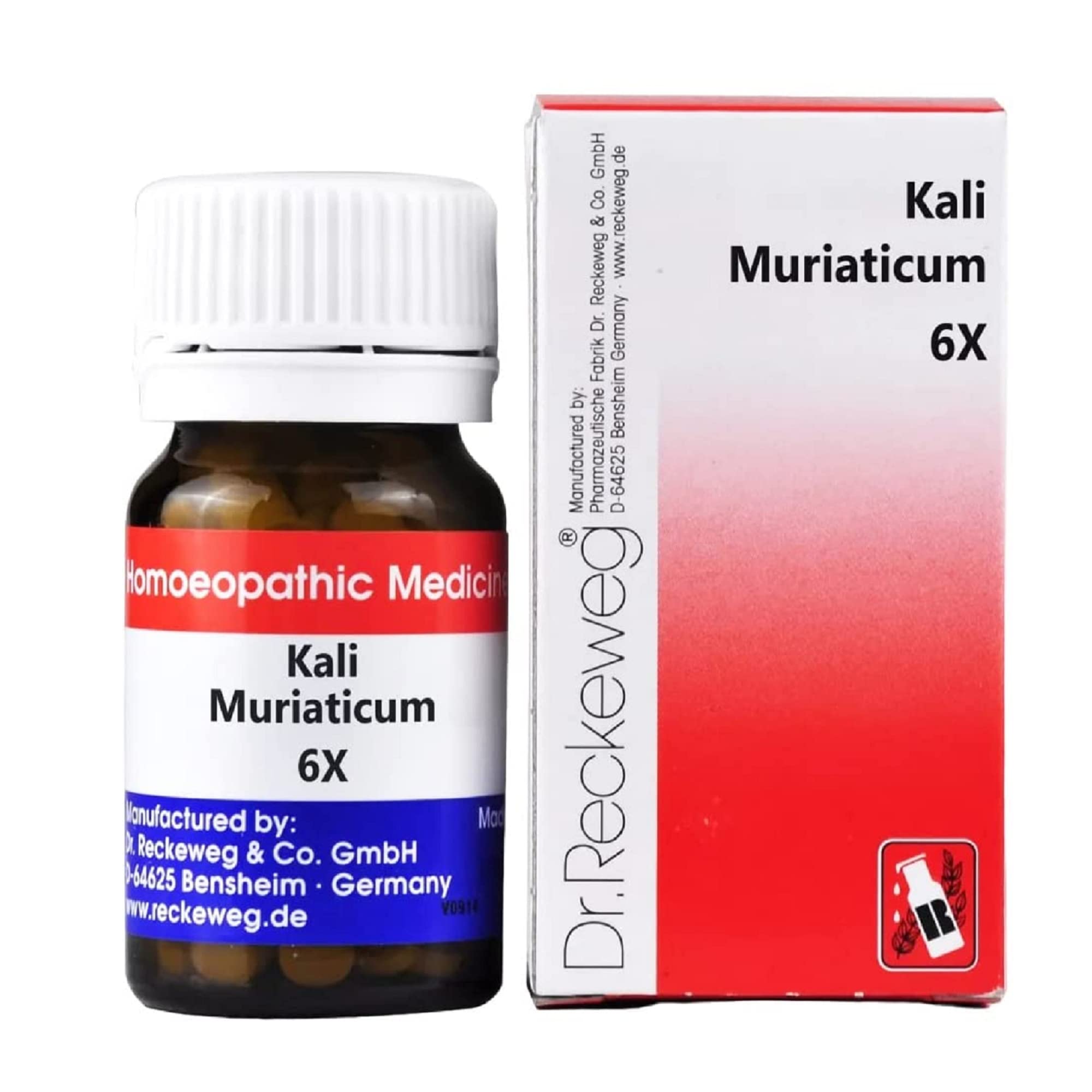Dr. Reckeweg Kali Muriaticum 6x tablet packs shown together