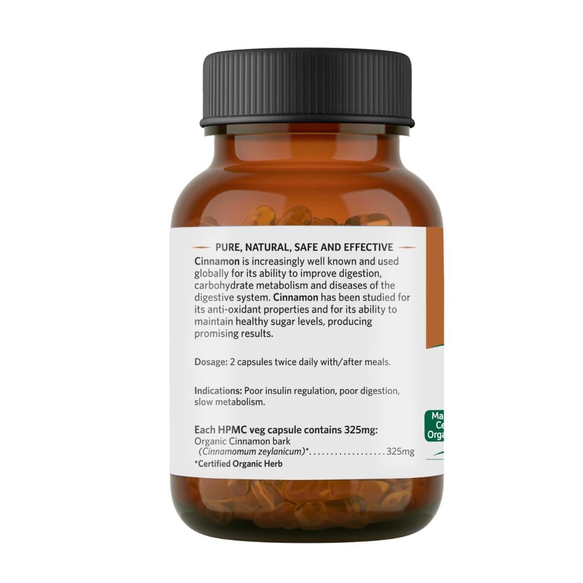 A TATA Product - Organic India Cinnamon - 60 Veg Capsules – view 3