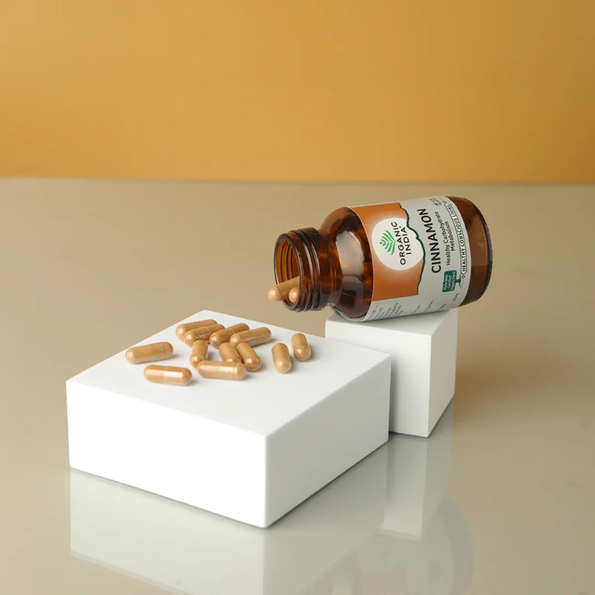 A TATA Product - Organic India Cinnamon - 60 Veg Capsules – view 5