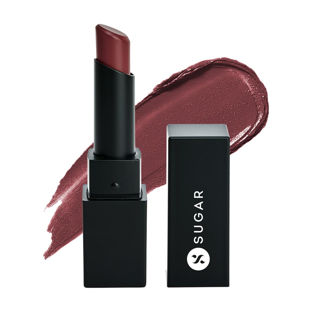 SUGAR Cosmetics longwear matte lipstick shade 12 Teak Over