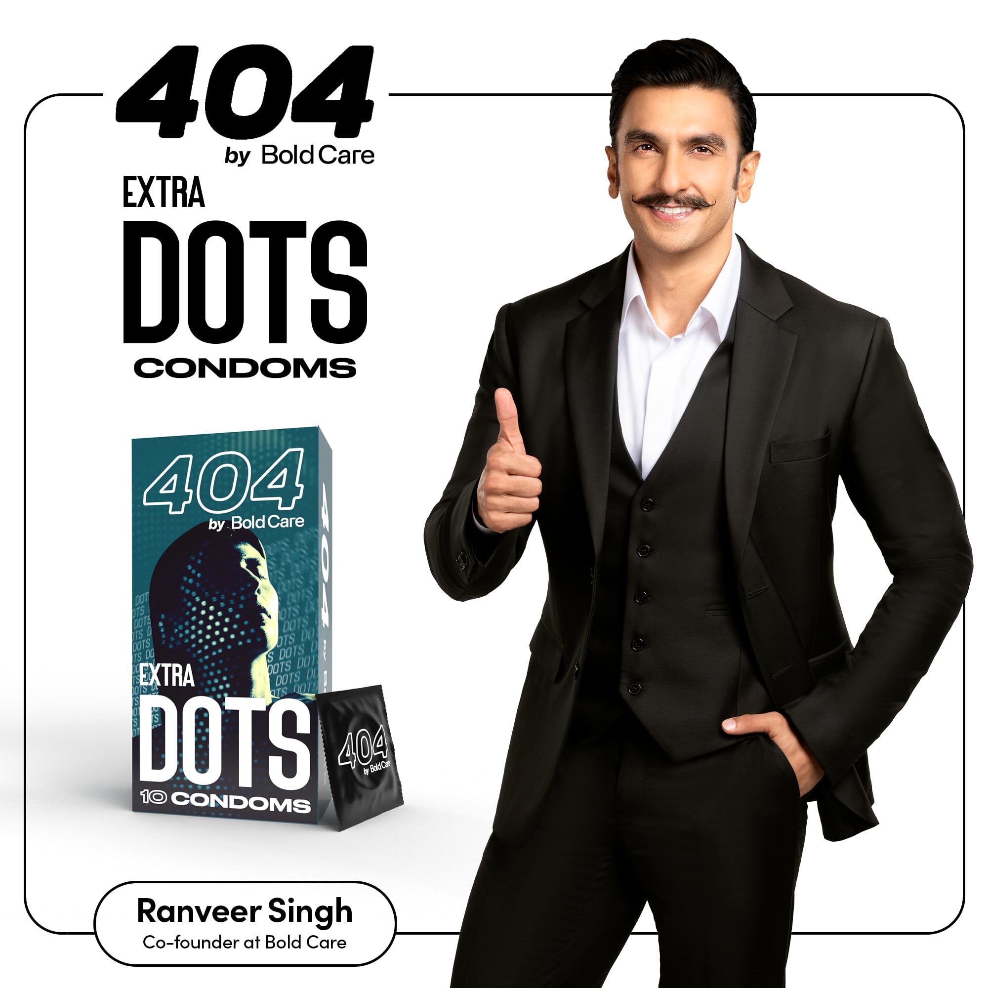 Bold Care 404 Extra Dotted Condom For Men (Pack of 1 (10 Units)) – view 2