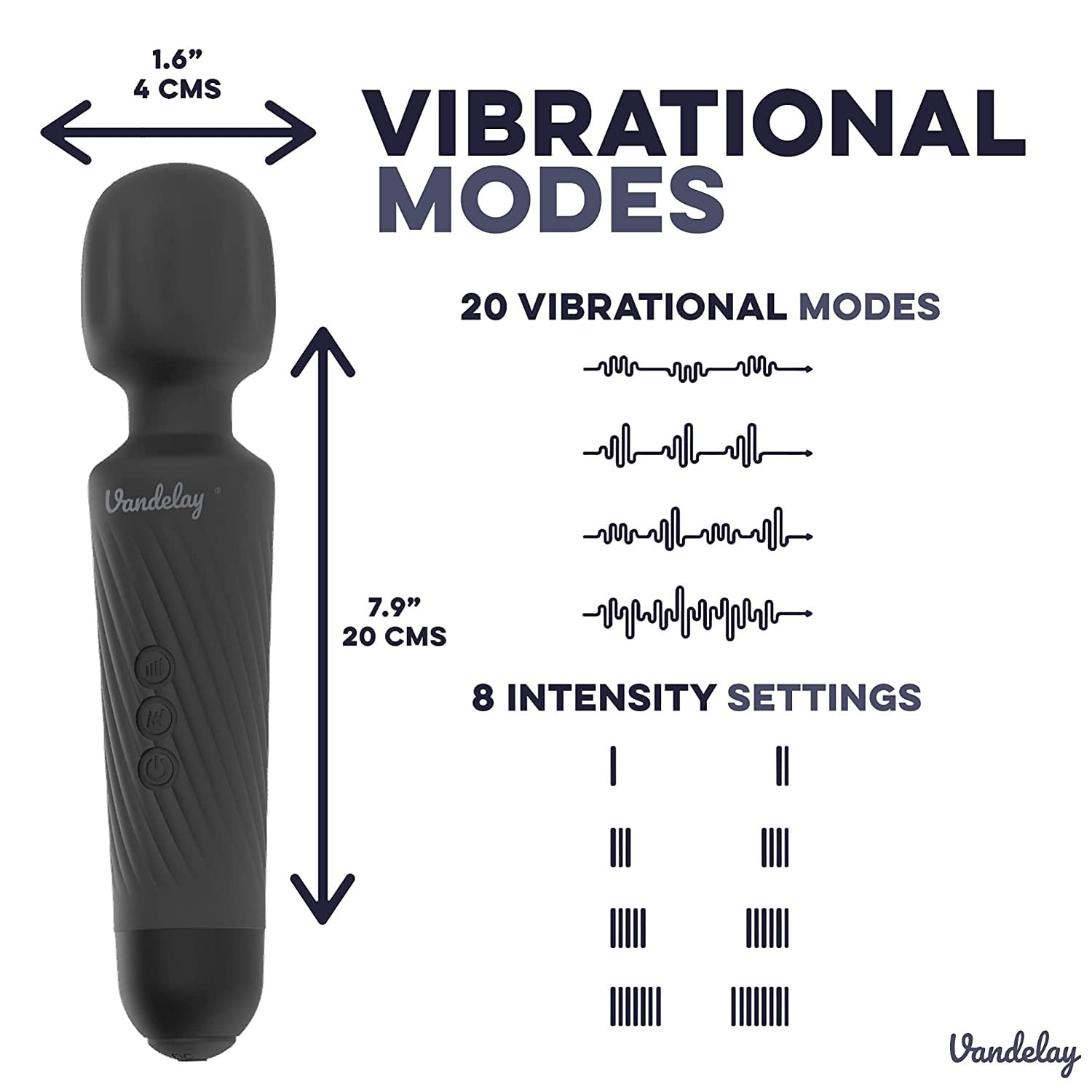 Vandelay Rechargeable Body Massager for Pain Relief – view 3