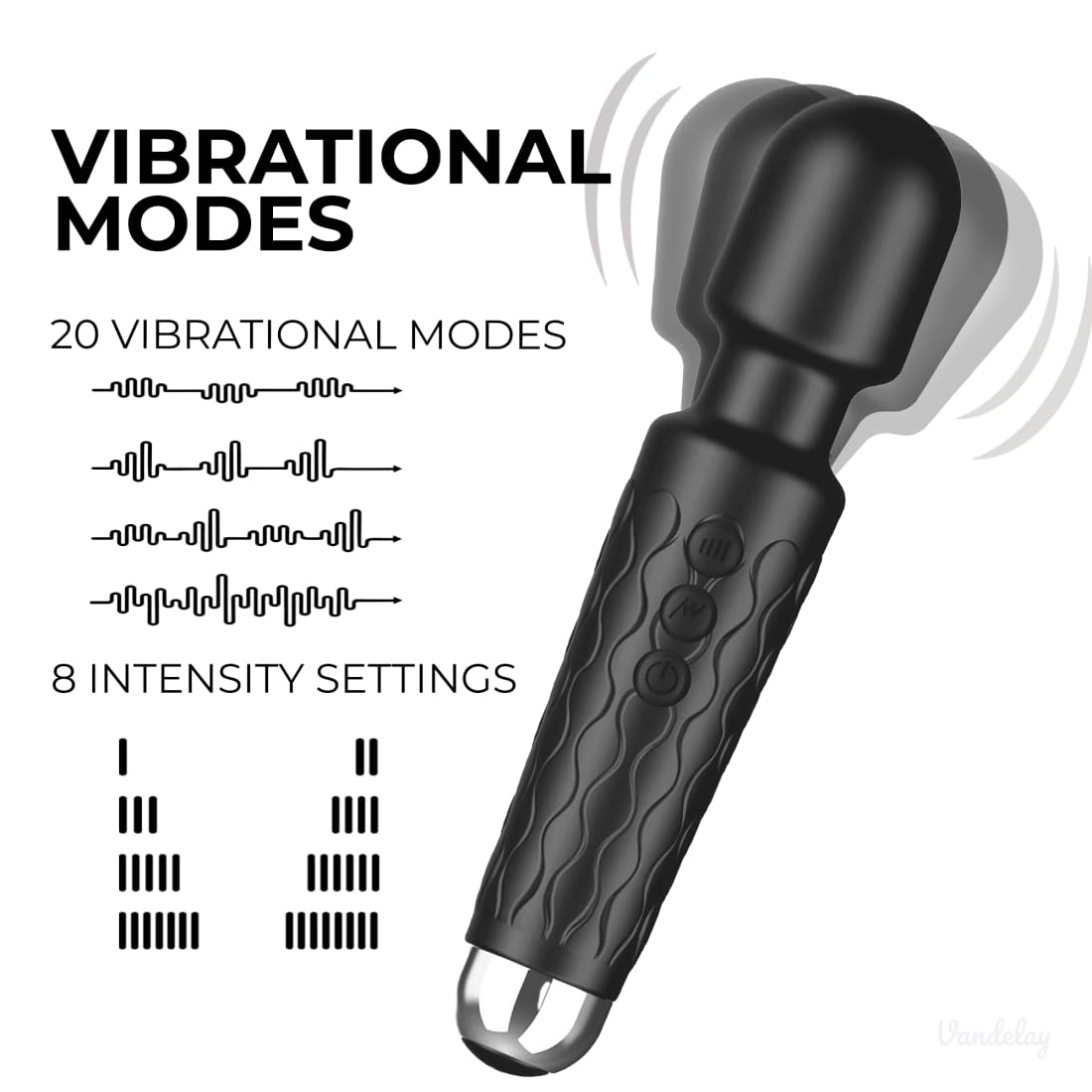 Vandelay Rechargeable Body Massager for Pain Relief – view 7