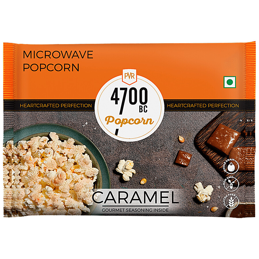 4700BC microwave popcorn caramel flavor 98 g product pack