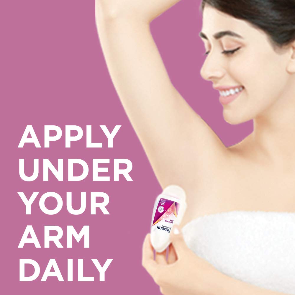 Rexona Powder Dry Underarm Roll On Deodorant For Women, Antiperspirant, Removes Odour, Keeps Skin Fresh & Clean, Alcohol Free, Skin Friendly, 50 ml – view 4