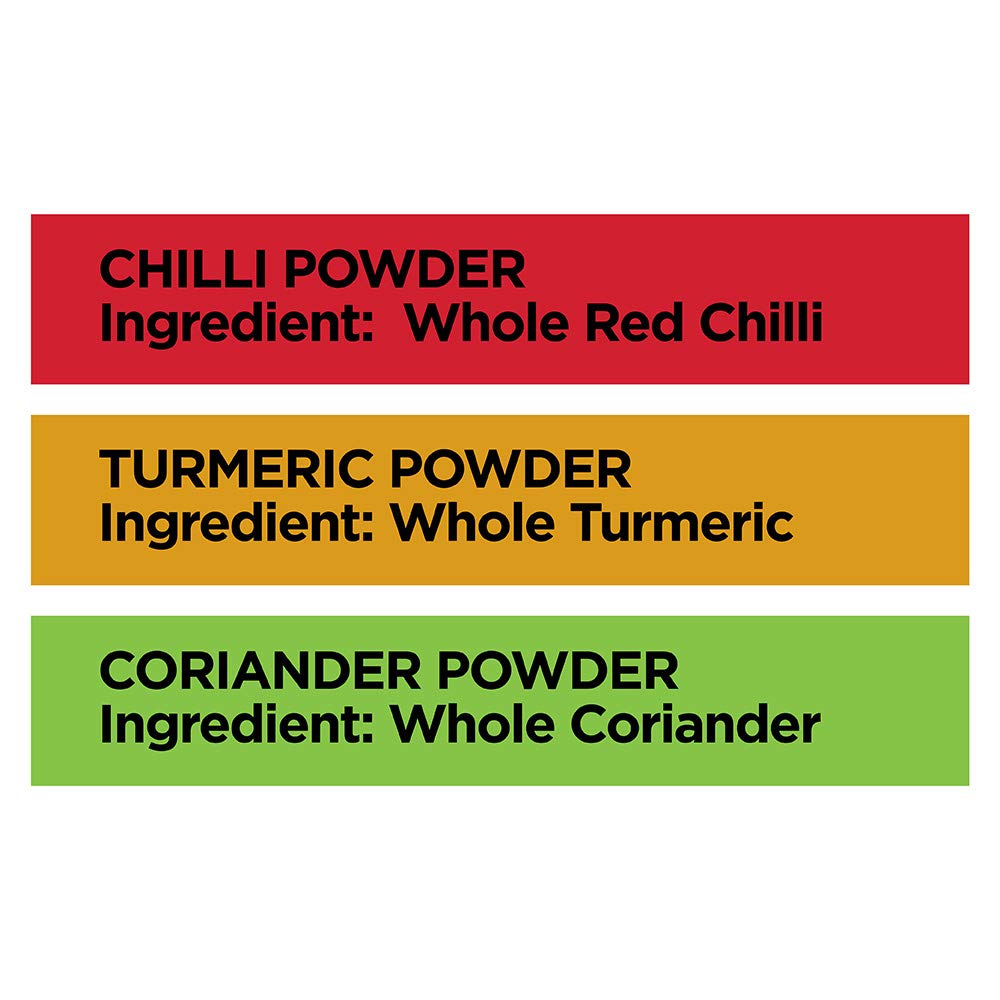 Aashirvaad Spices Combo Pack (Chilli 200g Turmeric 200g Coriander 200g) – view 4
