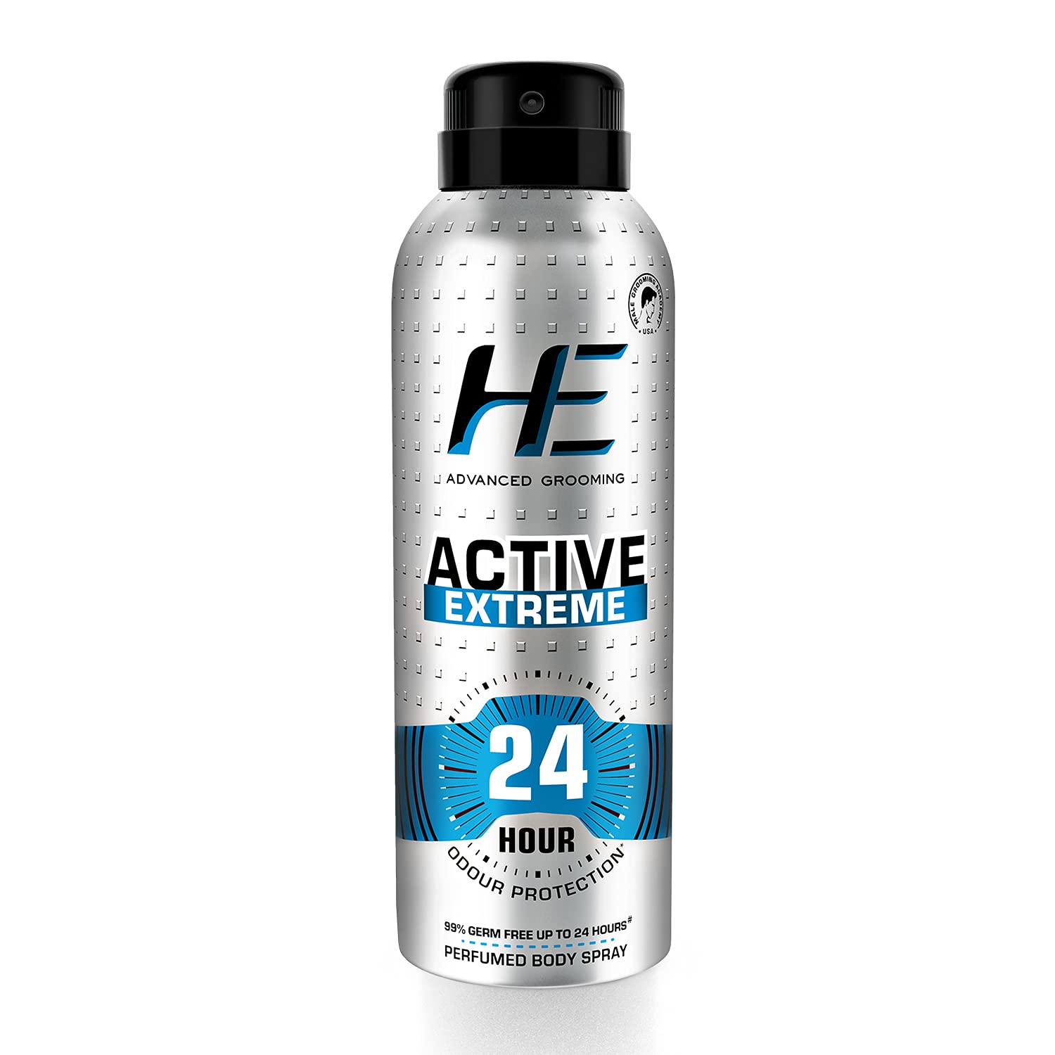 HE Active Extreme men's deodorant body spray aerosol can 150 ml