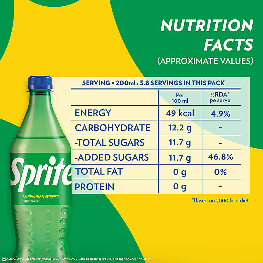 Sprite Soft Drink - Refreshing 750 ml – view 4