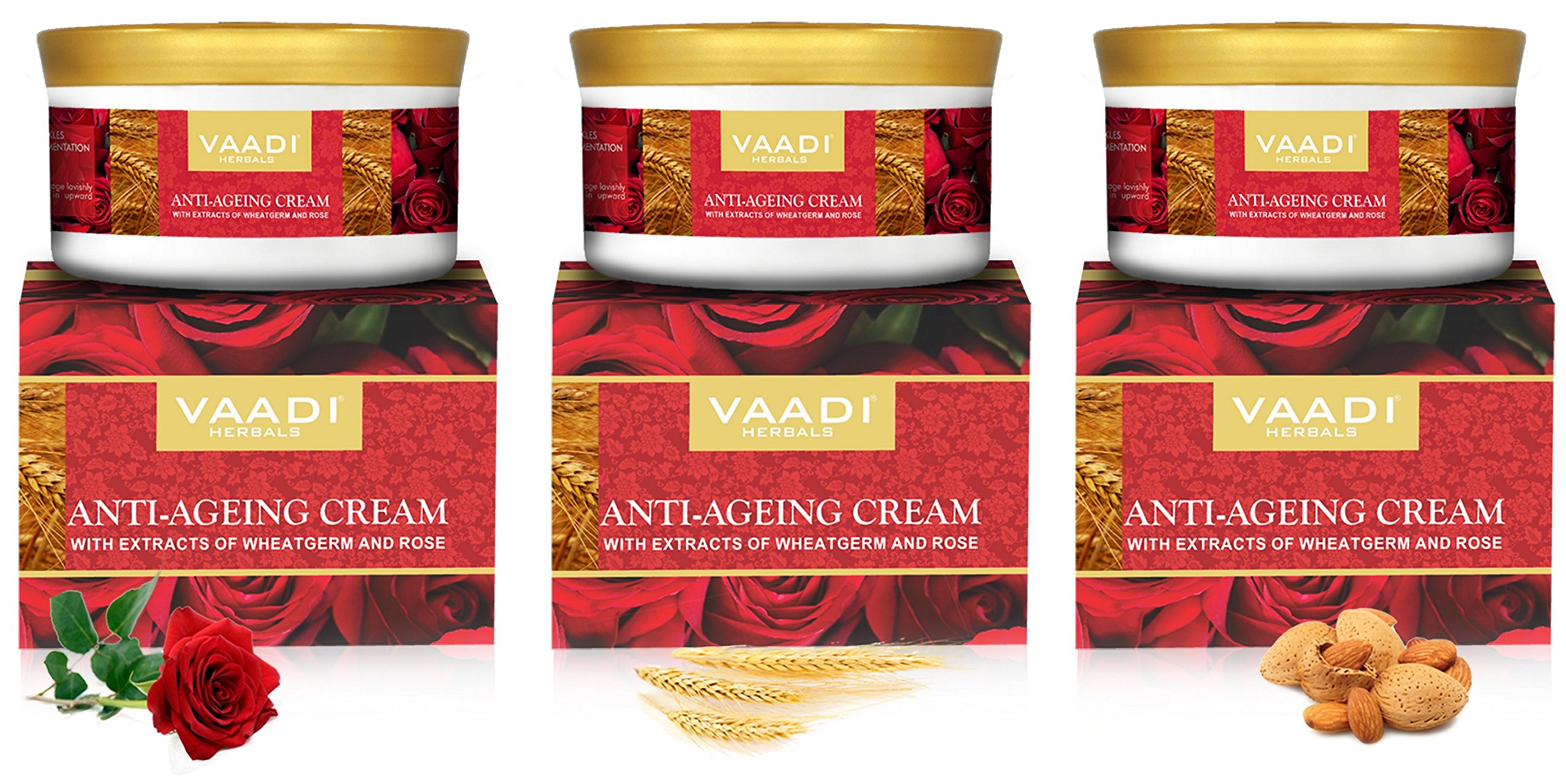 Vaadi Herbals Anti Ageing Cream, 150g (Pack of 3) – view 2