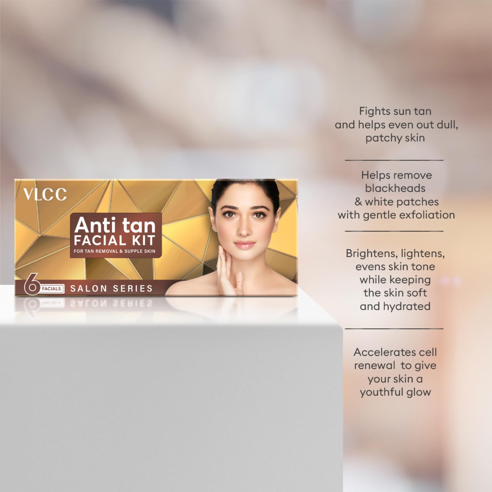 VLCC Salon Series Anti Tan Facial Kit ( 6 Facials ) - 300g - At Home Anti-Tan Facial Kit – view 3