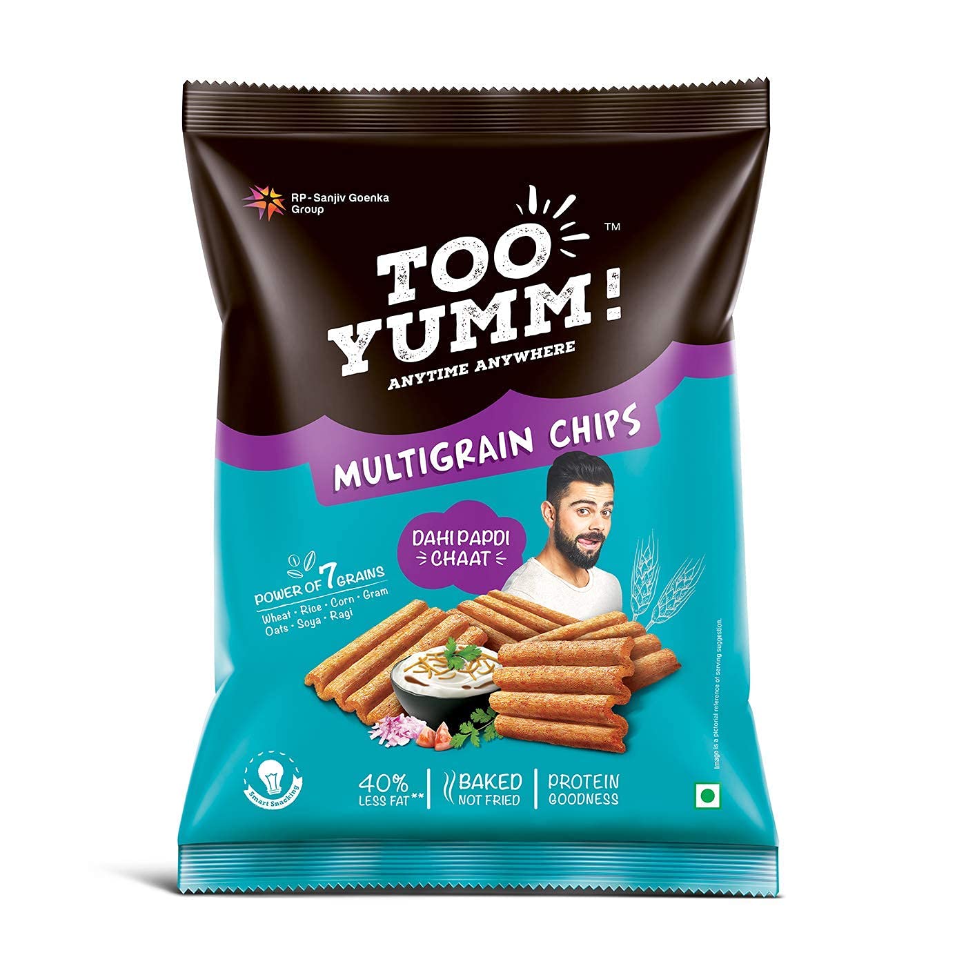 Too Yumm! Multigrain Chips, Dahi Papdi Chaat, 42gm