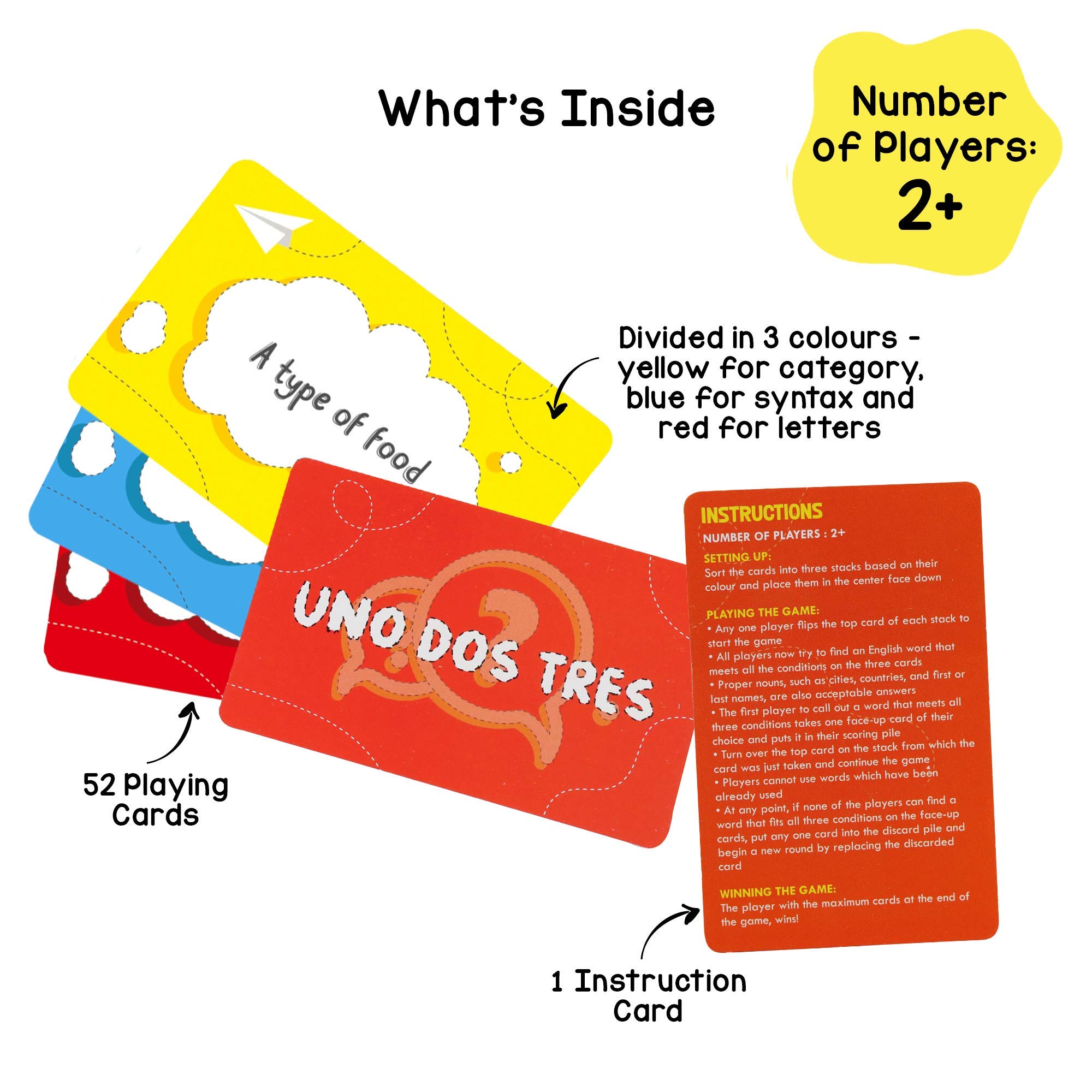 Toiing Uno Dos Tres - Quizzing Card Game for Kids & Families – view 2