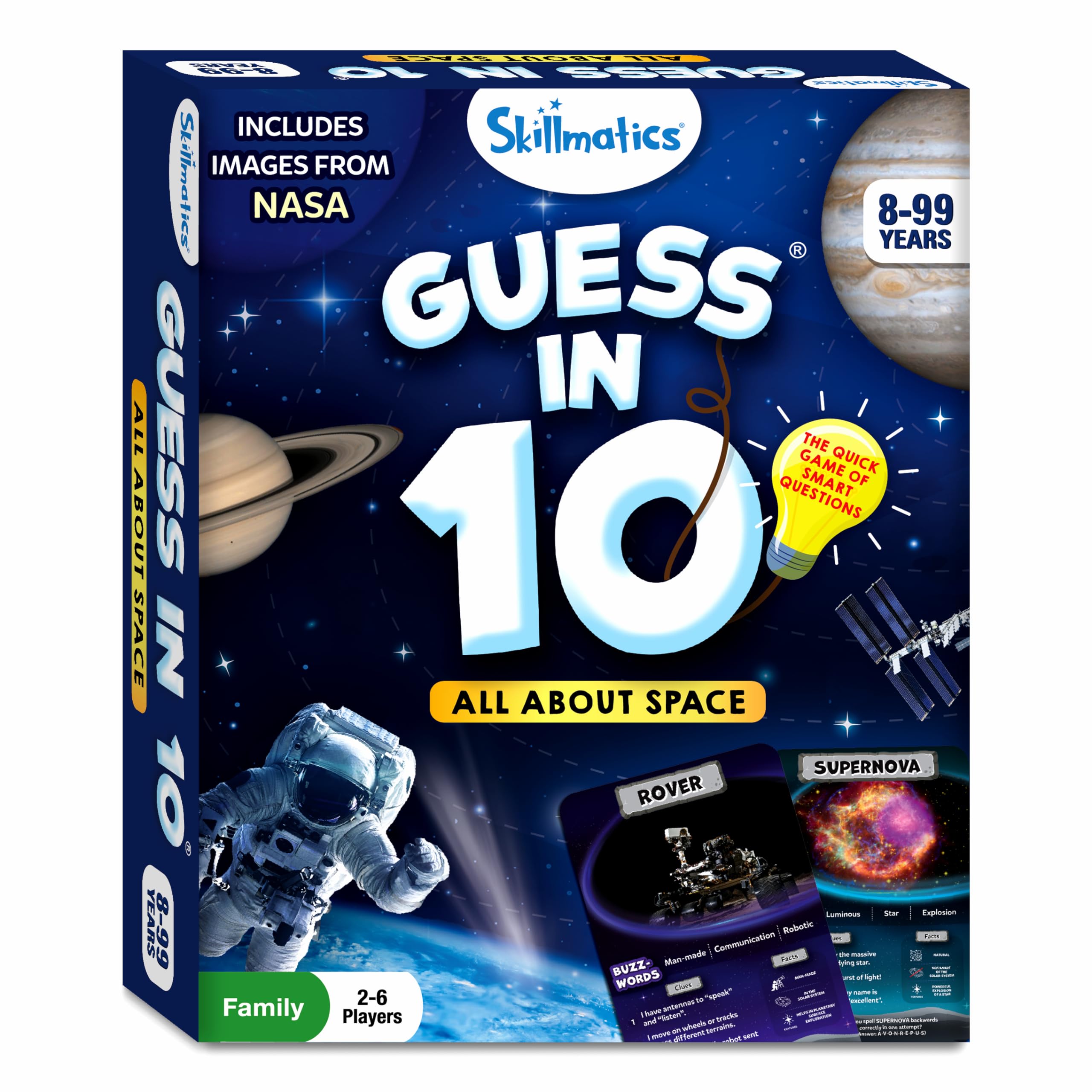 Skillmatics Card Game - Guess in 10 NASA Space, Perfect for Boys, Girls, Kids & Families Who Love Educational Toys, Gifts for Ages 8, 9, 10 and Up – view 7