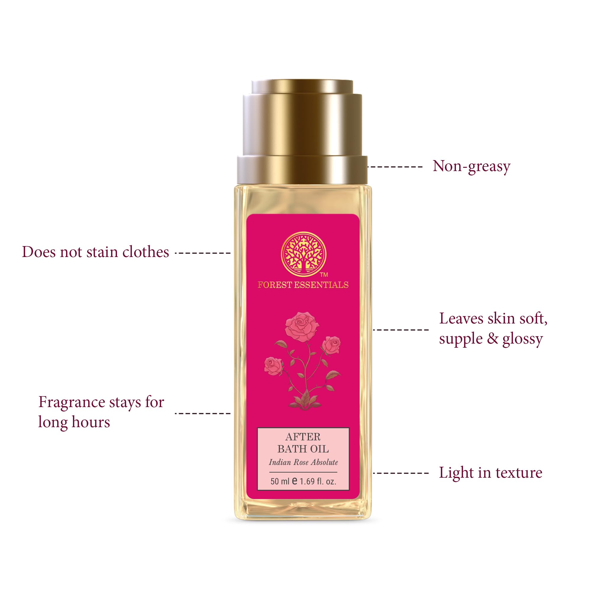 Forest Essentials After Bath Oil Indian Rose Absolute – view 3