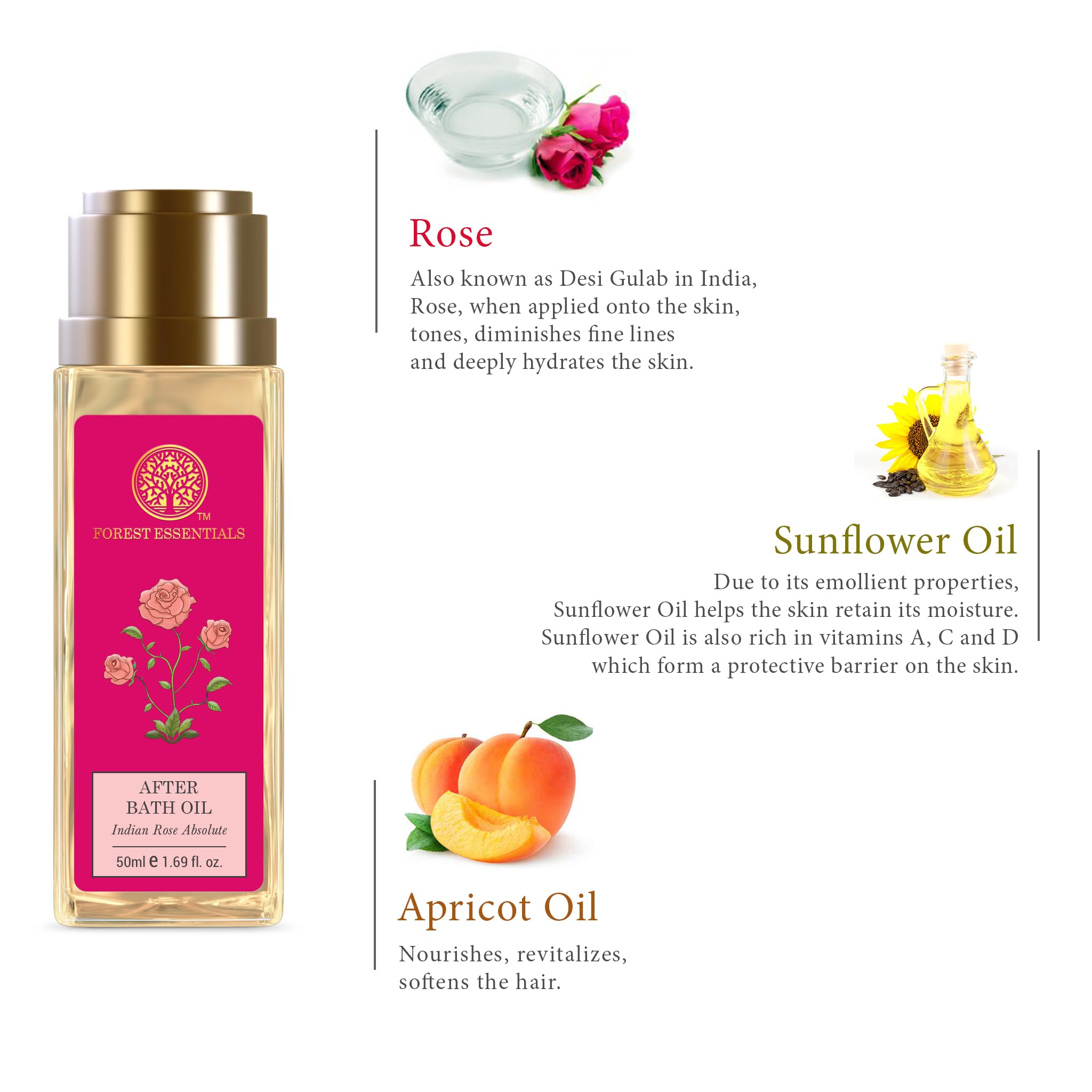 Forest Essentials After Bath Oil Indian Rose Absolute – view 4
