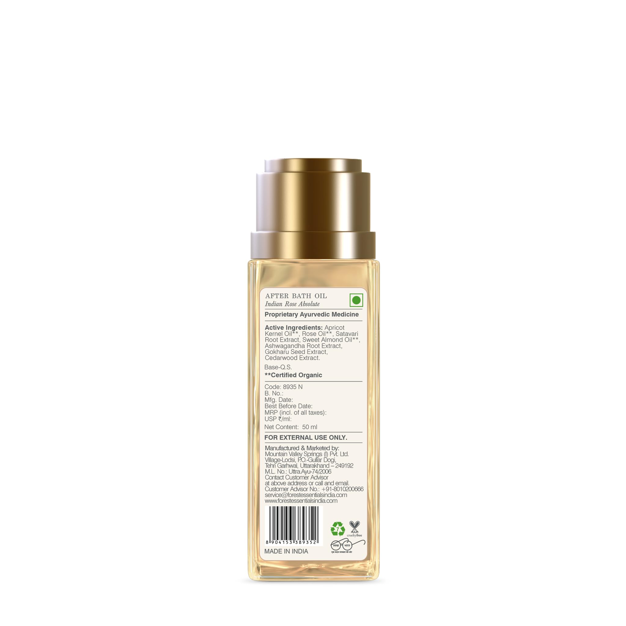 Forest Essentials After Bath Oil Indian Rose Absolute – view 5