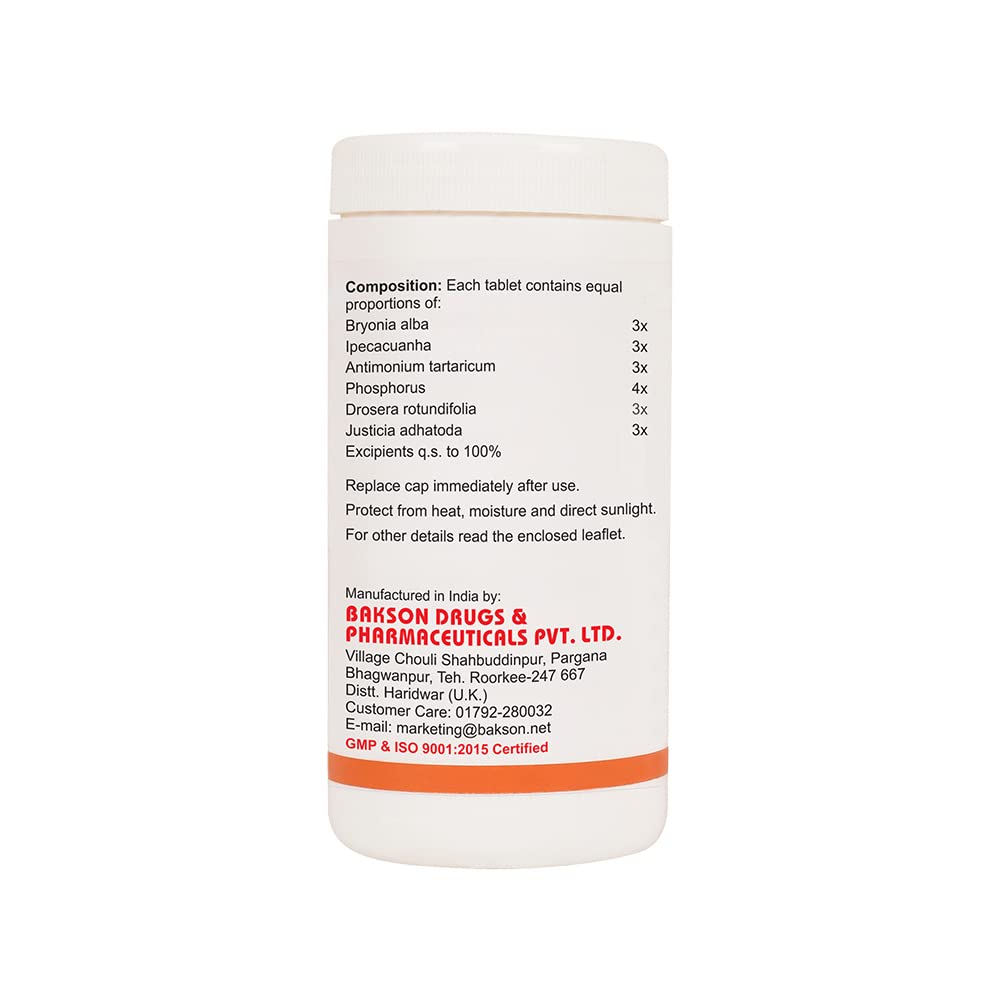 Dr. Bakshi's BAKSON'S HOMOEOPATHY KOF AID TABLETS -200 TABS – view 2
