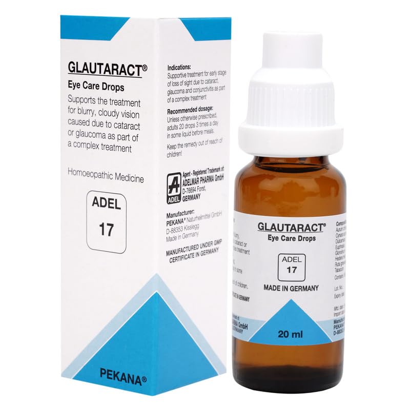 Compact 20 ml ADEL 17 homeopathy drop bottle from Germany