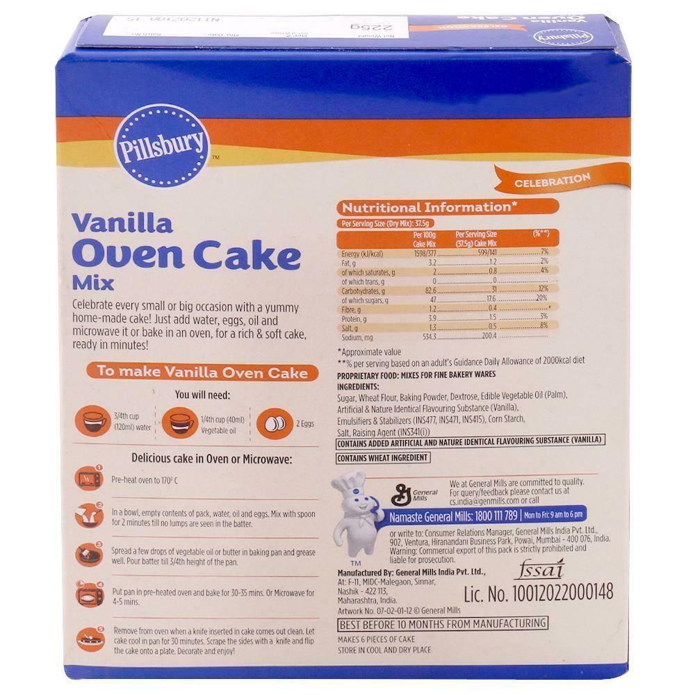 Pillsbury Vanilla Oven Cake Mix 225 G – view 2