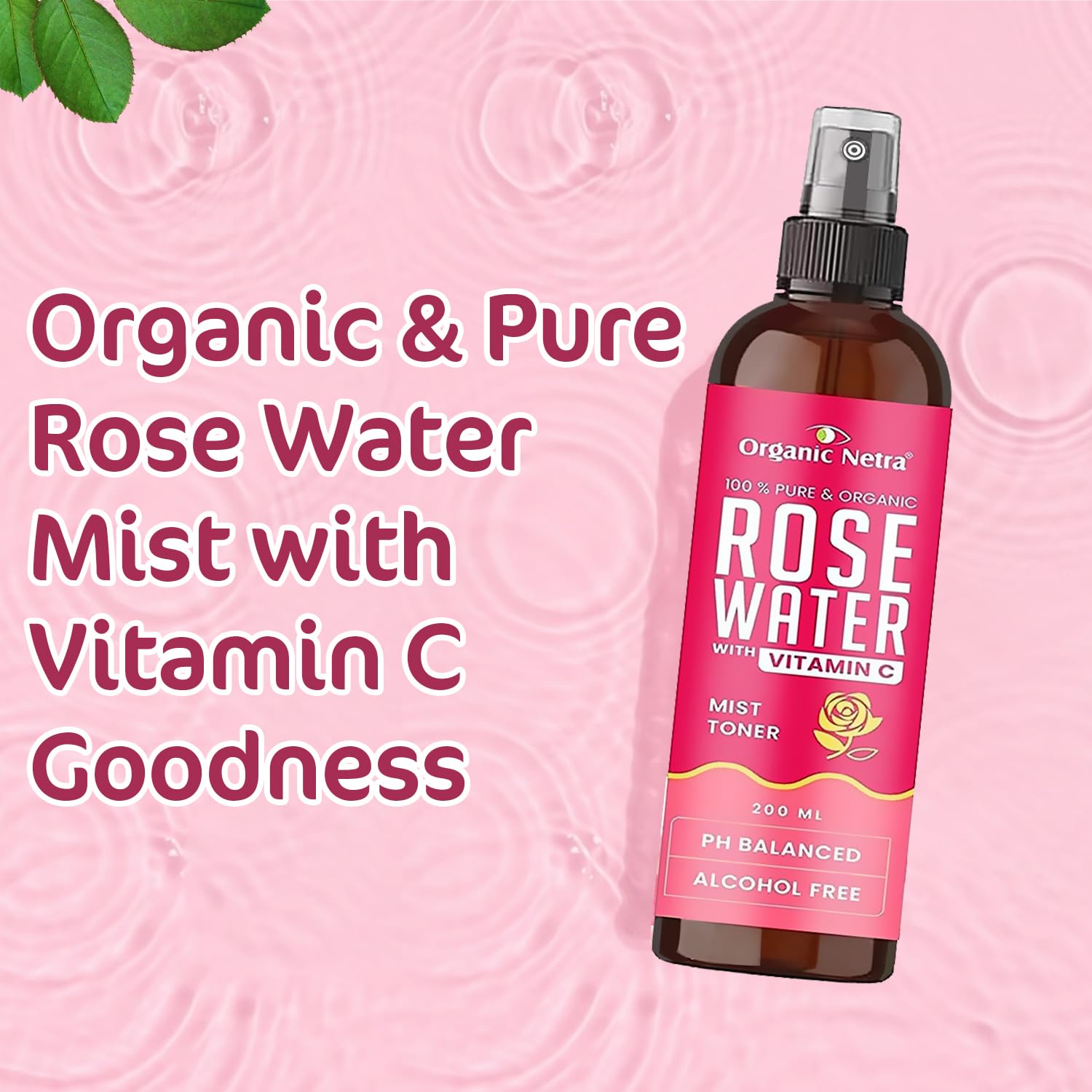 Organic Netra Rose Water with Vitamin C – view 2