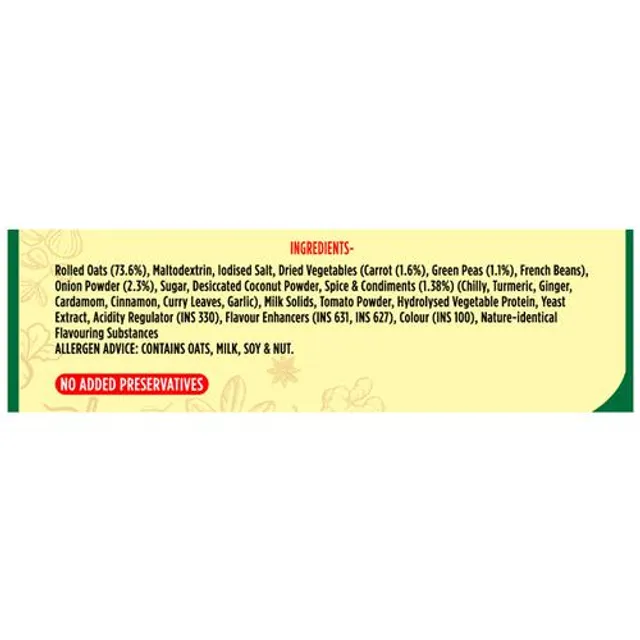 Saffola Masala Oats - Tasty Evening Snack, Fibre Rich, Veggie Twist, 500 g – view 3