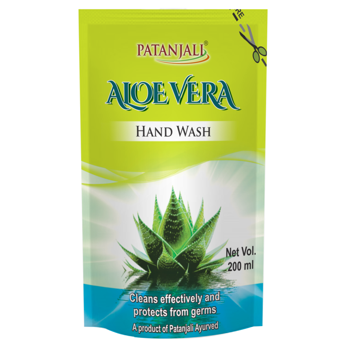 Patanjali Aloevera Hand Wash Refill 200 ml
