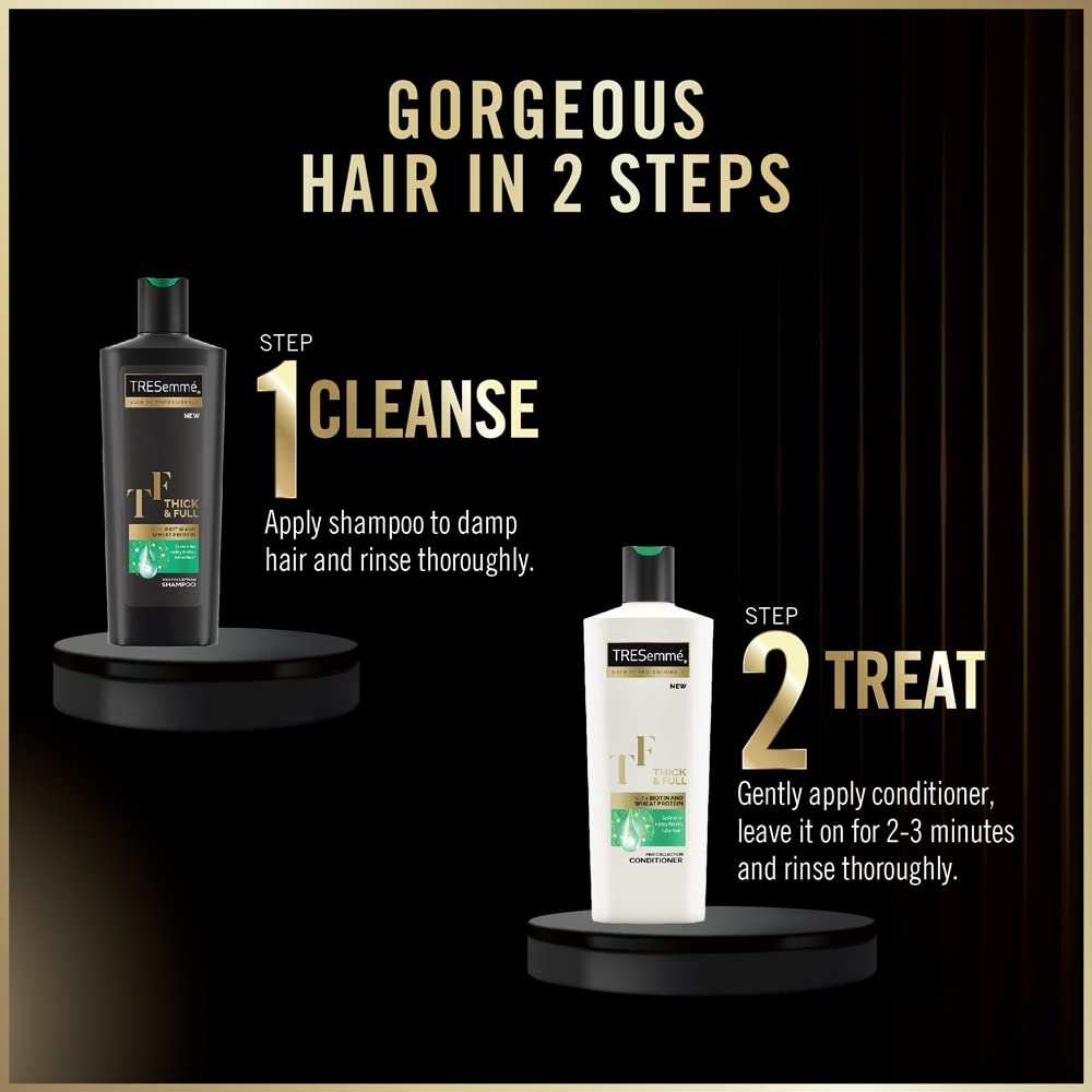 TRESemme Thick & Full Conditioner 80 ml, with Biotin and Wheat Protein for visibly thicker and fuller hair – view 6