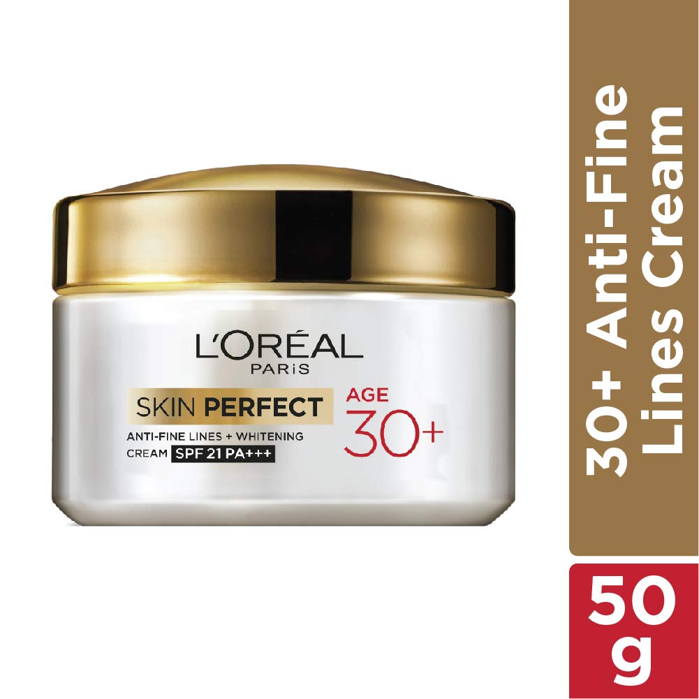 L'Oreal Paris Anti-Fine Lines Cream, With SPF21 PA+++, Fights Signs of Aging, Day Cream, For Users Over 30, Skin Perfect 30+, 50g – view 2